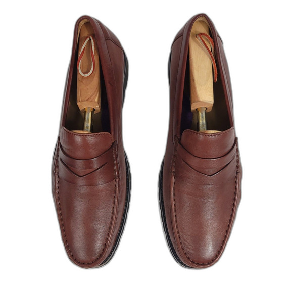 Robert Zur DILLON Luggage Old Money True Glove Leather Penny Loafers Mens 11.5 main image 9